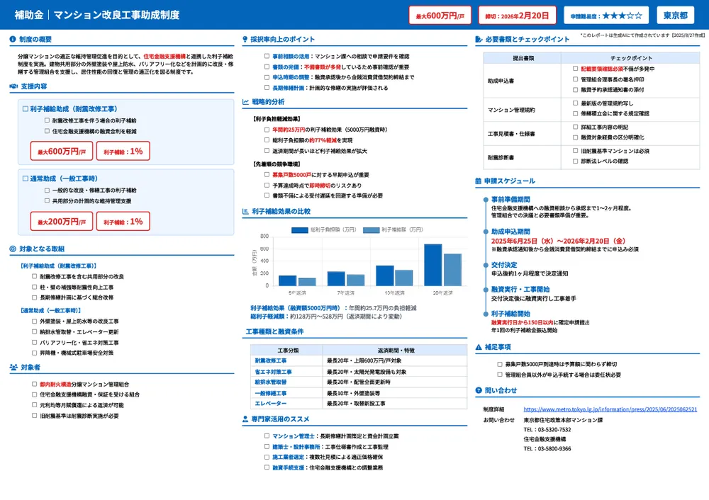 マンション改良工事助成制度
