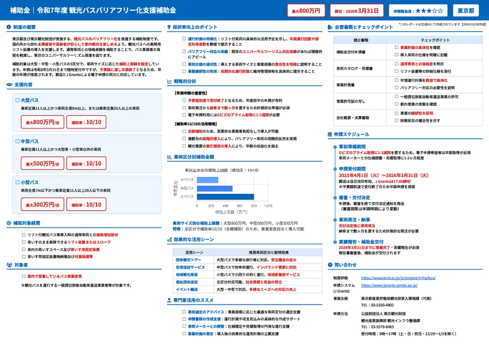 令和7年度 観光バスバリアフリー化支援補助金
