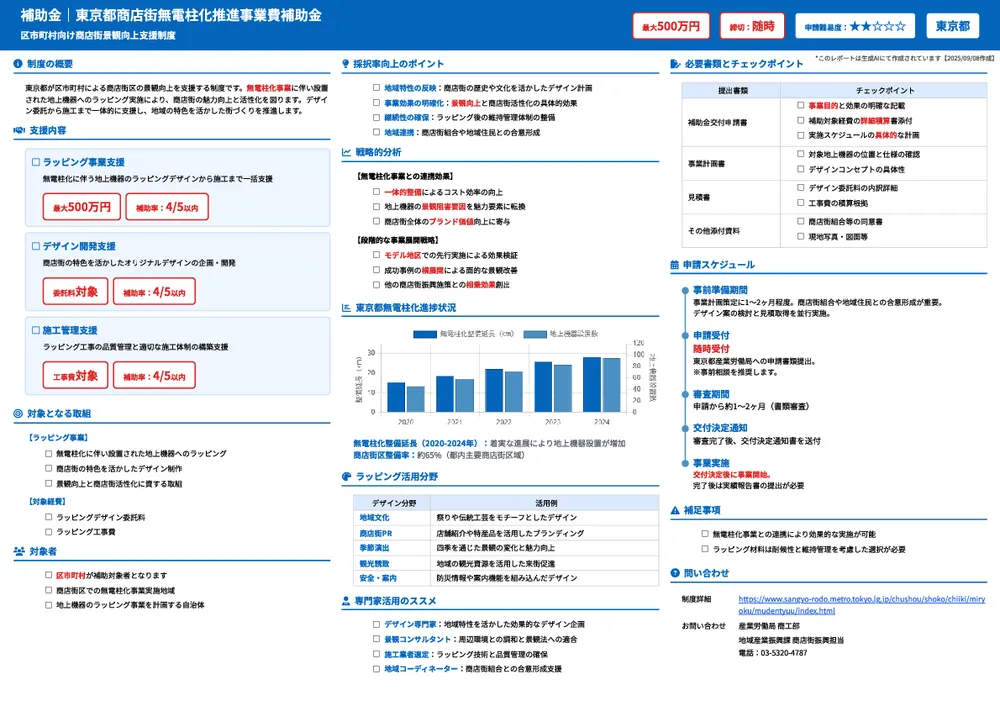 商店街無電柱化推進事業